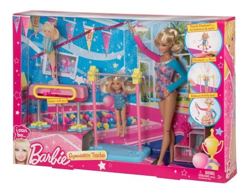barbie gymnastics playset