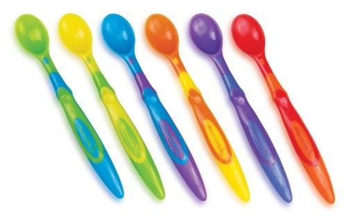 munchkin bpa free 6 pack soft tip infant spoon