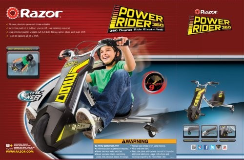 razor powerrider 360 electric tricycle