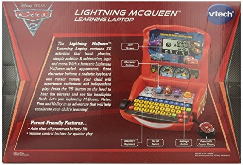 vtech disney pixar cars laptop