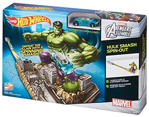 hot wheels marvel track set