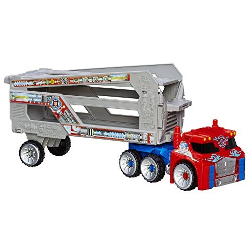 transformers rescue bots optimus prime trailer
