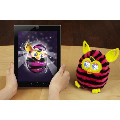 furby boom pink and black stripes