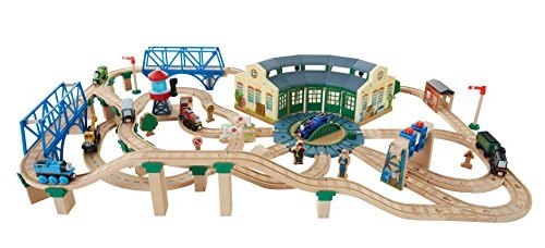 thomas wooden railway tidmouth sheds deluxe set