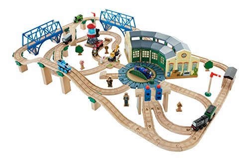 thomas wooden railway tidmouth sheds deluxe set