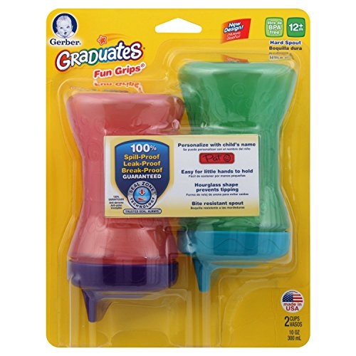 gerber graduates fun grips hard spout sippy cup