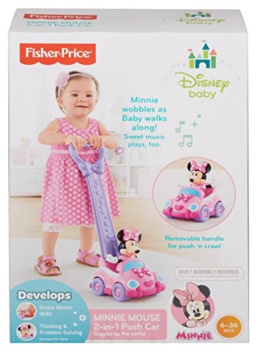 minnie mouse push along car