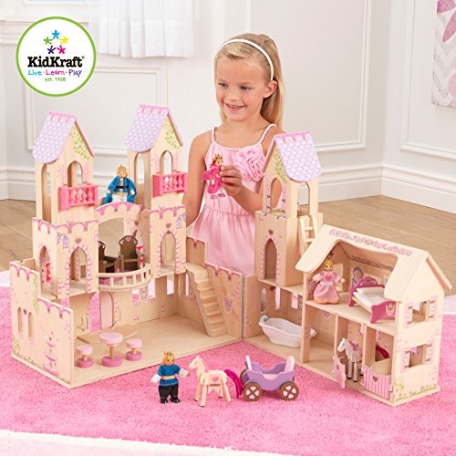 kidkraft princess castle dollhouse with furniture