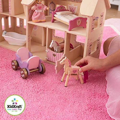 kidkraft princess castle dollhouse with furniture