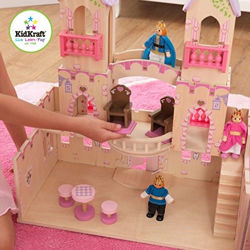 kidkraft princess castle dollhouse with furniture