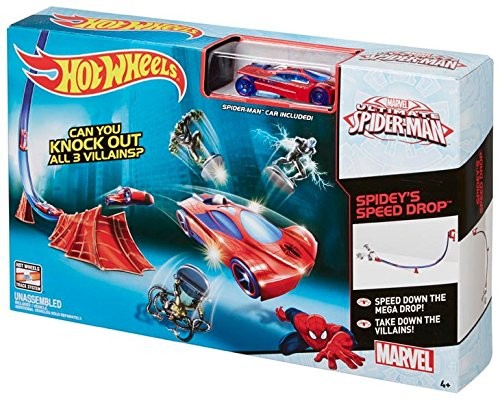 hot wheels spiderman track