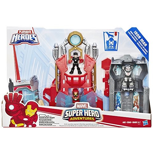 playskool heroes iron man headquarters