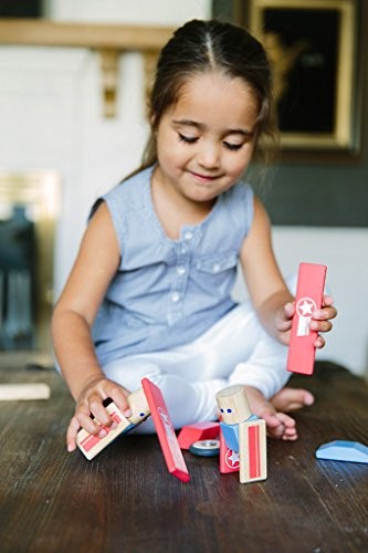 tegu daredevil magnetic wooden block set