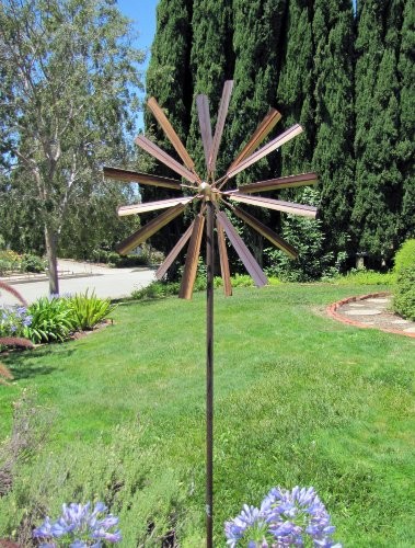 Stanwood Wind Sculpture Kinetic Copper Double Windmill Spinner At The Nile - Garden Wind Sculptures Nz Stanwood Wind Sculpture Kinetic Copper Double Windmill Spinner At The Nile - Garden Wind Sculptures Nz