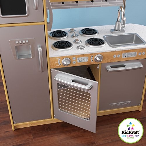 kidkraft uptown natural wooden play kitchen