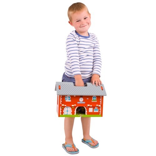 bigjigs railway station carry set