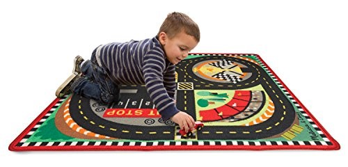 melissa and doug race track rug