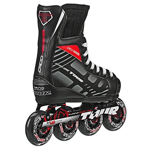 Tour Hockey 38TYS FB225 Adjustable Inline Hockey Skate,Small ( Size