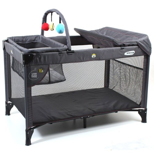 VeeBee Sierra Portacot/Travel Cot (Slate Grey) Buy online at The Nile