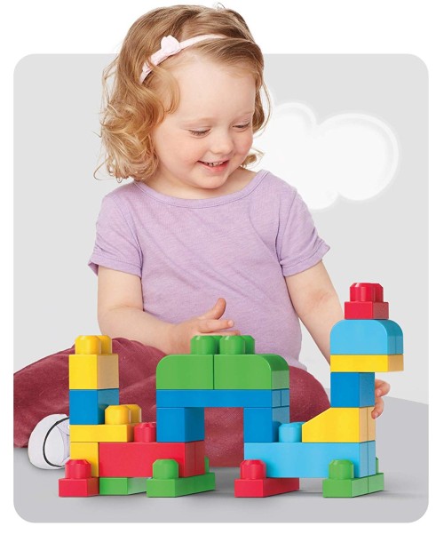 Mega Bloks First Builders Big Building Bag (Classic) - 80 Piece