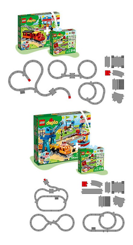 duplo train track set
