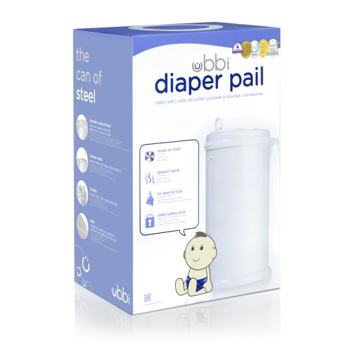 Ubbi Steel Nappy Disposal System White Buy Online At The Nile
