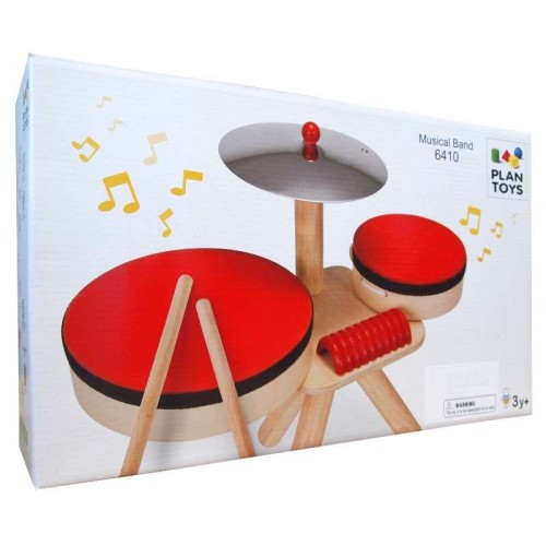 plan toys wooden drum
