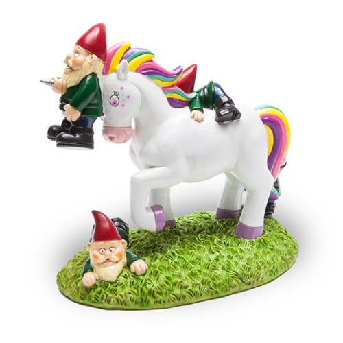 BigMouth Inc Unicorn Gnome Massacre Garden Gnome