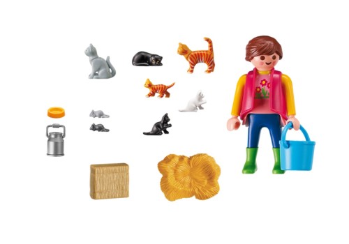 Playmobil Woman With Cat Family | Buy online at The Nile
