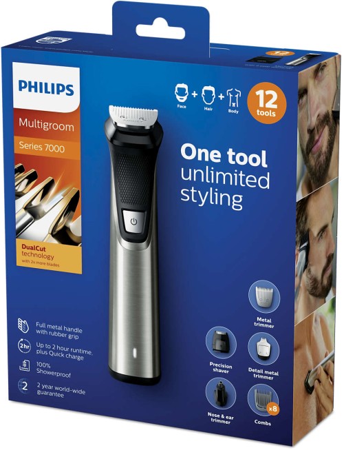 Philips Multigroom Series 7000 12-in-1 Face, Hair & Body Trimmer