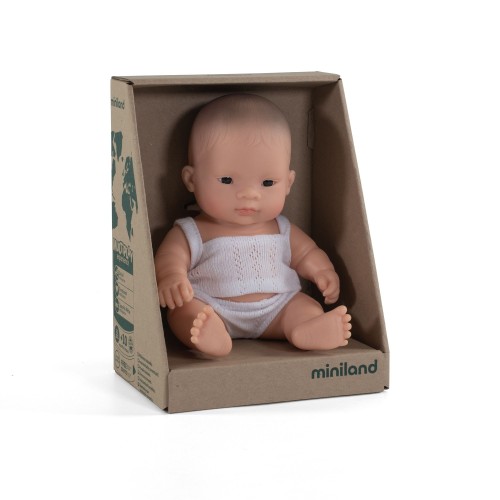 Miniland 38cm Anatomically Correct Baby Doll Asian Girl 