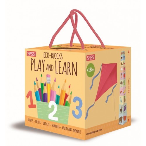Sassi My First 123 Eco Blocks and Book Set Sassi My First 123 Eco Blocks and Book Set