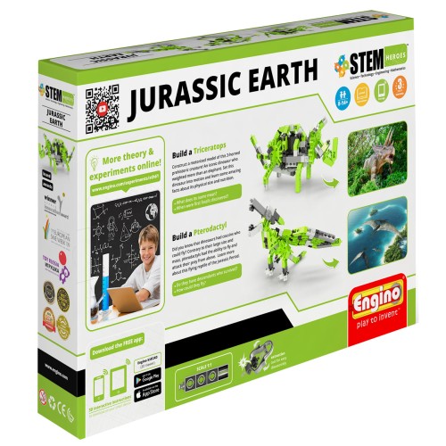 Engino STEM Hero: Jurassic Earth - Motorized Models