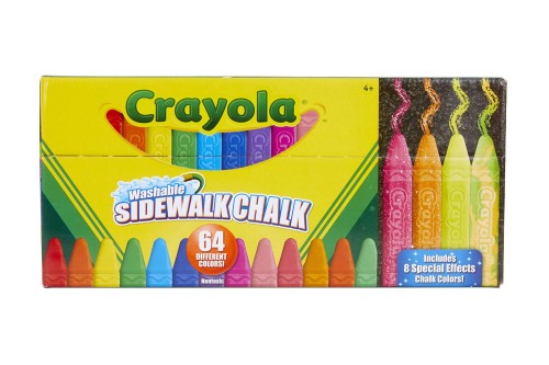 Crayola Washable Sidewalk Chalk, 64 Pack Buy online at The Nile