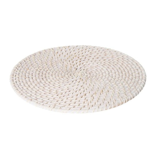 J.Elliot Pacifica Round Rattan Placemat 35cm Whitewash