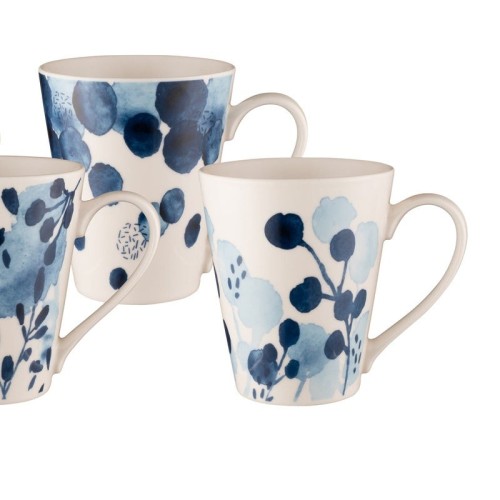 Sapphire Blooms - 414mL Free Shipping! Set of 4 Bundanoon Conical Mug Sapphire Blooms - 414mL Free Shipping! Set of 4 Bundanoon Conical Mug