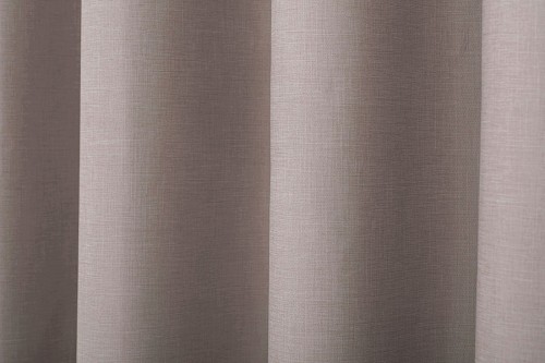 Sherwood Faux Linen 100% Blockout Eyelet Curtain, Twin Pack (Cinnamon) - 180x223cm