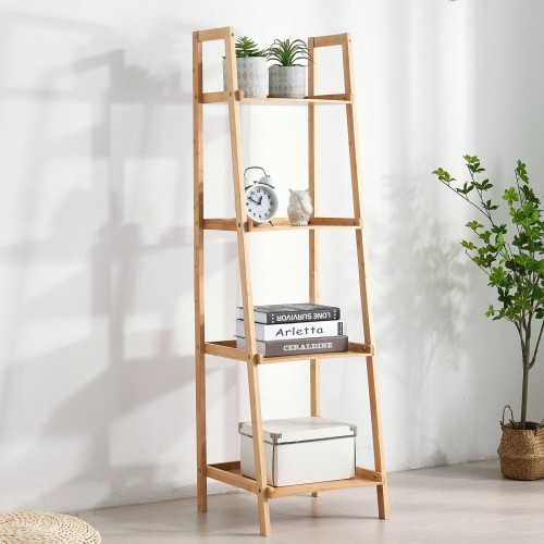 Takara 4-Tier Kusa Natural Bamboo Ladder Display Shelf