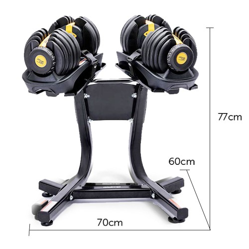 Powertrain adjustable dumbbell set with stand online