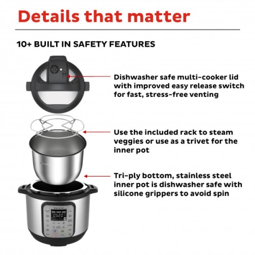 Instant pot 3 litre best sale