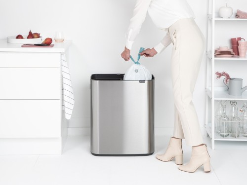 Brabantia Bo Touch Bin 2x30 Litre (Matt Steel FPP)